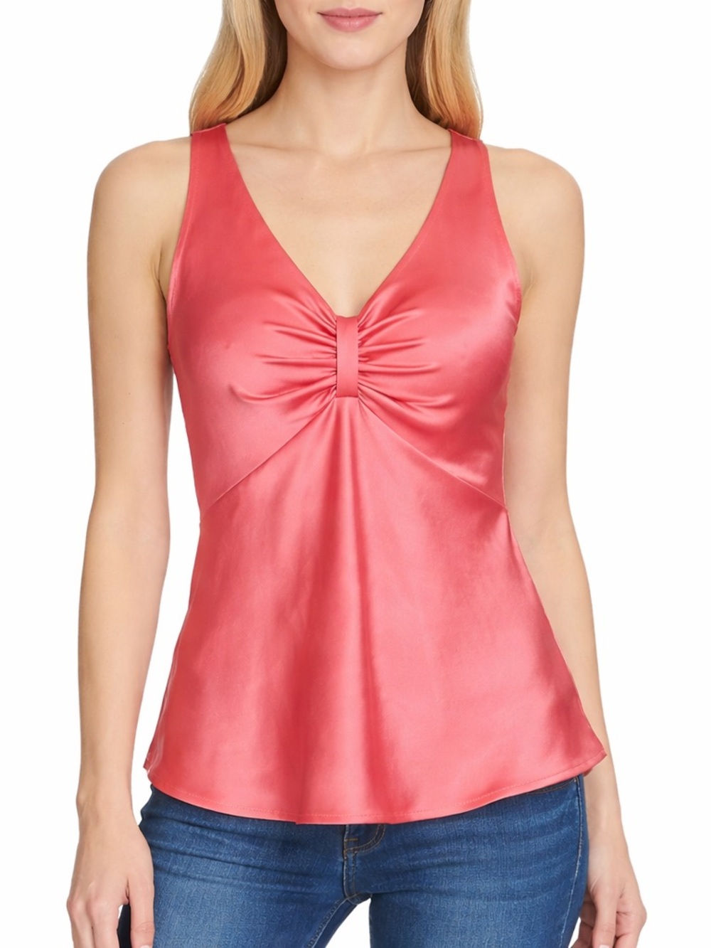 Preview International Sleeveless Coral Tank Top Camisole Size Medium